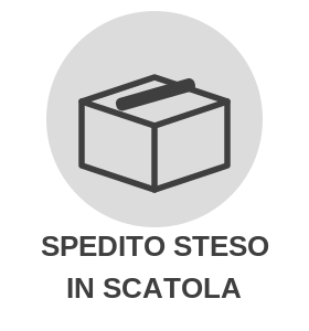 Spedito steso in scatola