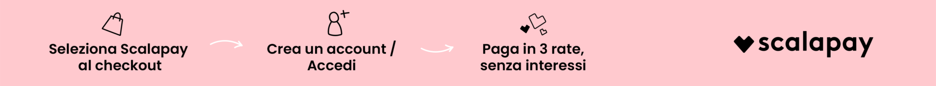 Paga in 3 rate con Scalapay