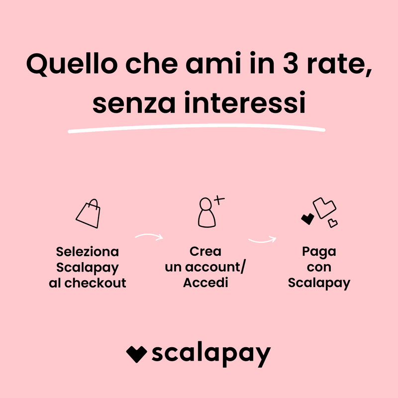 Paga in 3 rate con Scalapay